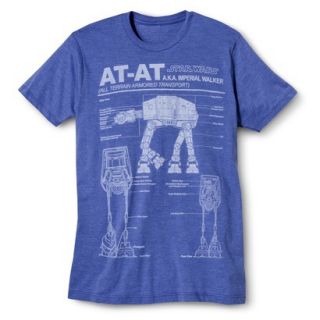 Mens Star Wars AT AT Schematic Graphic Tee