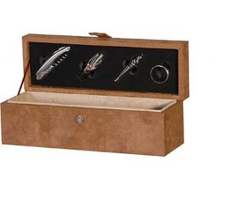 wine bottle box and tool set by lily and lime