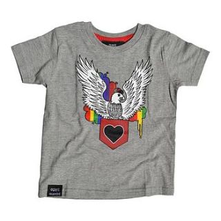 freddie the eagle child's t shirt by cute graffiti childrenswear