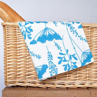 cow parsley design tea towel by the shed inc