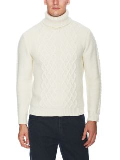 Crosby Cable Knit Turtleneck Sweater by SLATE & STONE