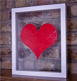 'heart' framed artwork by kelly contemporary