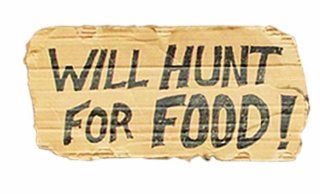 Camowraps Will Hunt For Food Large Decal (6 x 12 Inch) Automotive