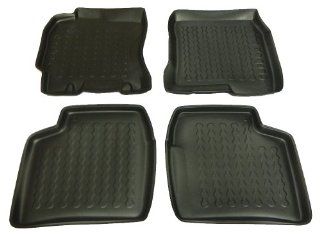 2006 2009 Toyota Prius Hatchback Custom Fit Front and Rear Floor Mats   Floor Liners in Black Automotive