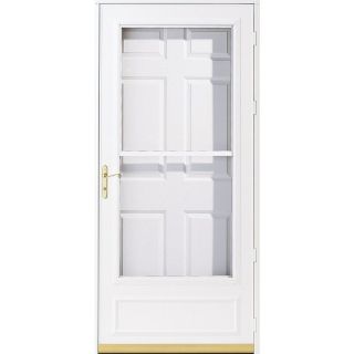 Pella White Helena Mid View Safety Storm Door (Common 81 in x 30 in; Actual 80.68 in x 31.28 in)