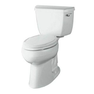 KOHLER Highline White 1.28 GPF (4.85 LPF) 10 in Rough In WaterSense Elongated 2 Piece Comfort Height Toilet