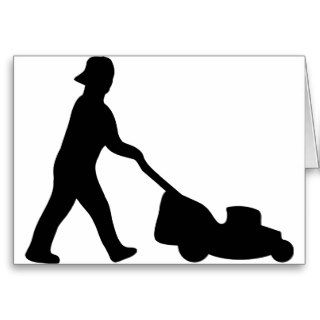 lawn mower icon card