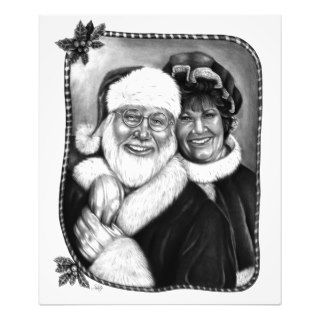 Mr and Mrs Claus Christmas Print Photo Print