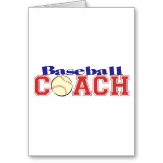 Baseball Coach Greeting Card
