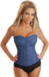 934 Strapless Denim Corset, X Large Adult Exotic Corsets Clothing