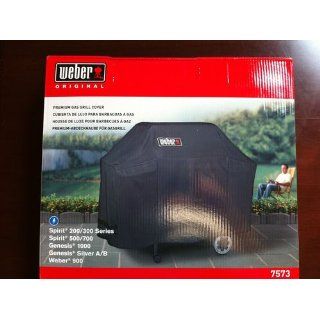Weber 7573 Premium Cover for Weber Spirit 200/300 Gas Grills  Outdoor Grill Covers  Patio, Lawn & Garden