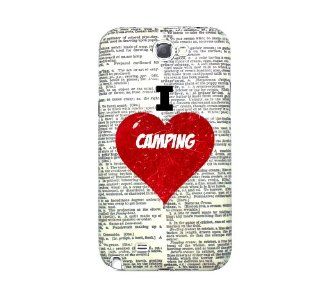 SudysAccessories I Love Camping On Dictionary Samsung Galaxy Note 2 Case Note II Case N7100   SoftShell Full Plastic Snap On Graphic Case Cell Phones & Accessories