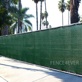 6'x50' 3rd Gen Dark Green Fence Privacy Screen Windscreen Shade Cover Mesh Fabric (Aluminum Grommets) Home, Court, or Construction  Patio, Lawn & Garden