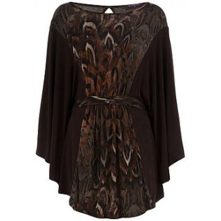 tasia feather batwing tunic by rise