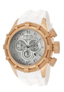 Invicta 11819  Watches,Mens Bolt/Reserve Chronograph Silver Dial White Polyurethane, Chronograph Invicta Quartz Watches