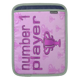Sports Gifts for Girls  Number 1 Player iPad Sleeve