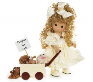 Precious Moments Puppies for Sale 16" Vinyl Doll —