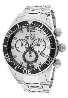 Invicta 14199  Watches,Mens Lupah Chrono Silver Dial Stainless Steel, Chronograph Invicta Quartz Watches