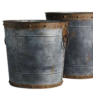factory iron buckets by nordal by idea home co