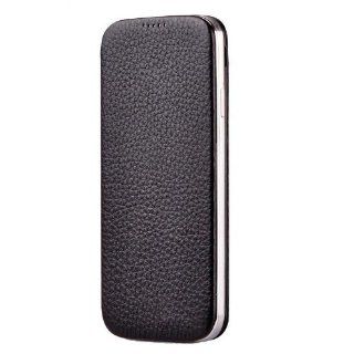 Black Leather Protection Case for Samsung Galaxy S4 Cell Phones & Accessories