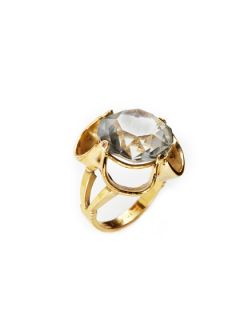 Smoky Topaz Floral Ring by House of Lavande