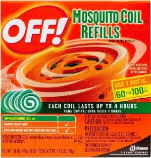 Off Mosquito Coil Refill  4 Count (Pack of 12) Health & Personal Care