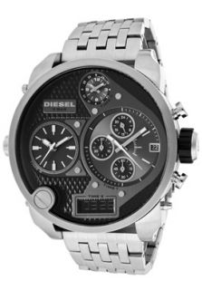 Diesel DZ7221  Watches,Mens Chronograph Analog/Digital Four Time Zone Stainless Steel, Chronograph Diesel Quartz Watches