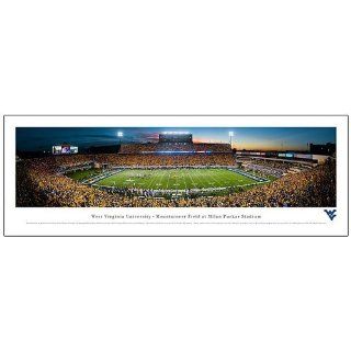 NCAA West Virginia Mountaineers Mountaineer Field at Milan Puskar Stadium Panoramic Print  Business Card Holders 
