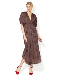 Juniper Shirred Belted Maxi Dress by Riller & Fount