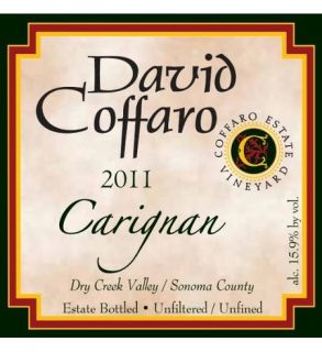 2011 David Coffaro Carignan 750 mL ( Exclusive) Wine