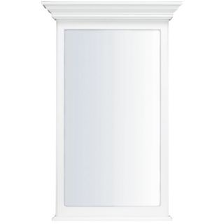 KraftMaid 40 3/4 in H x 25 1/2 in W Traditional Collection White Rectangular Bathroom Mirror