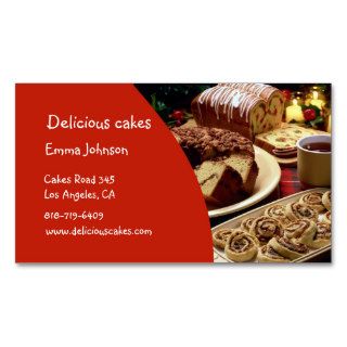 Delicious Cakes Business Cards