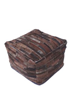 Hair on Hide Bean Bag Stool by Sharda Imports