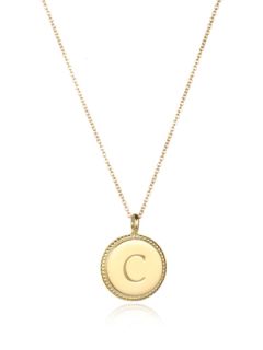 "C" Initial Pendant Necklace by Amelia Rose Design