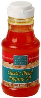 Wabash Valley Farms Classic Blend Popping Oil, 8 Ounce Bottles (Pack of 6)  Popcorn Kernels  Grocery & Gourmet Food