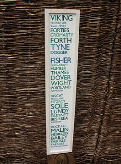 the shipping forecast print by flowers and fleurons