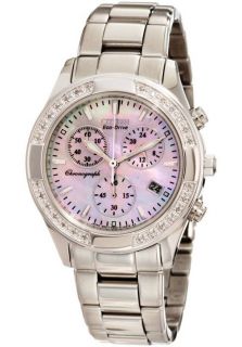Citizen FB1220 53D  Watches,Womens Regent Chronograph White Diamond White MOP Dial Stainless Steel, Chronograph Citizen Eco Drive Watches