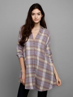 Brushed Plaid Oversized Flannel Shirt by Free People