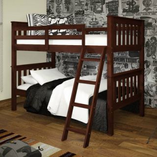 dCOR design Donco Kids Twin Over Full Mission Bunk Bed with Tent Kit