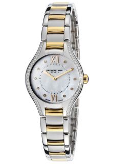 Raymond Weil 5124 SPS 00985  Watches,Womens Diamond Noemia White MOP Dial Two Tone Stainless Steel, Luxury Raymond Weil Quartz Watches