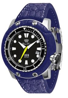 Glam Rock GR11500  Watches,Midsize Miami Black Dial Dark Purple Silicon, Casual Glam Rock Quartz Watches