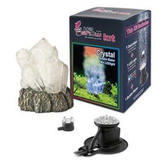 Hydor H2Show Deluxe Crystal Kit   Multicolor LED with color changing Blue, Red and Green Bubbles  Aquarium Decor Ornaments 