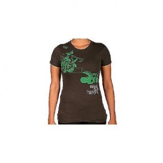 Volcom Brake For Nature Organic Tee Shirt   Women's Vintage Black Small Clothing