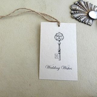 wedding wishing tree tags with key by edgeinspired