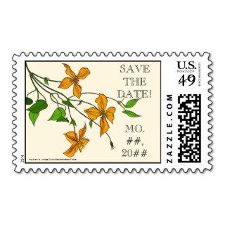 Tiger Lilies (Personalized Save The Date Postage)