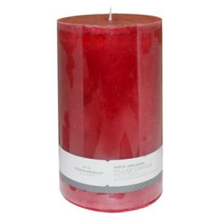 Mottled Pillar Candle Apple Orchard   4X7