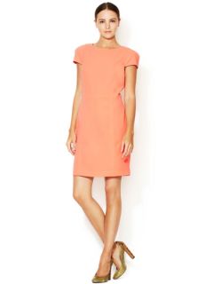Cap Sleeve Crepe Shift Dress by 4.collective
