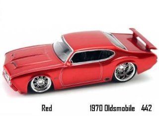 Jada Dub City Big Time Muscle Red 1970 Oldsmobile 442 164 Scale Die Cast Car Toys & Games