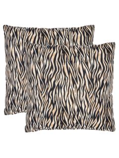 Zebra Pillows (Set of 2) by Safavieh Pillows