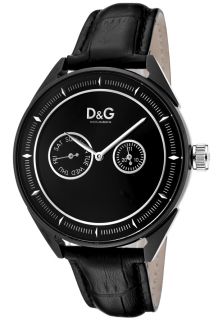 Dolce & Gabbana DW0420  Watches,Mens Jimmy Z Black Dial Black Leather, Casual Dolce & Gabbana Quartz Watches